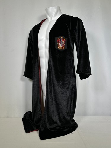 Harry Potter Rubie's Black Velvet Robe Gryffindor Wizarding World Men's LARGE - Picture 4 of 9