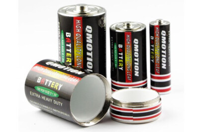 Qmotion Secret Safe Stash Battery AA D Sizes High Quality Hidden Pill Box