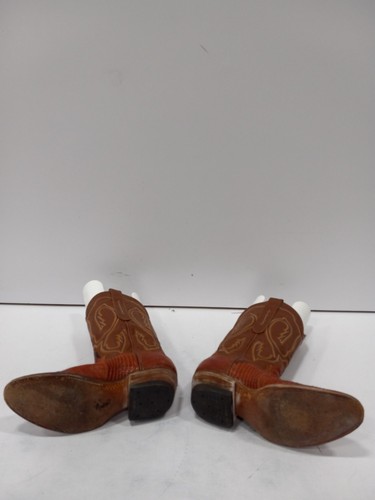 Cow Town Women's Brown Leather Boots Size - Picture 5 of 6