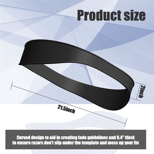 Guida taglio di capelli in silicone fascia curva modello da rasatura strumento stile 1 pz - Foto 5 di 16