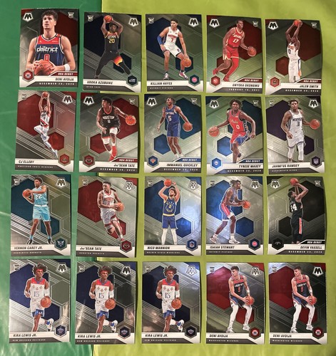 (20) ALL ROOKIES NBA 🔥 Maxey Tate Lewis Mannion Hayes 🔥 2020-21 Panini Mosaic - Picture 1 of 12