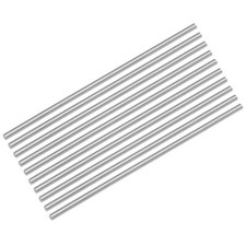 10 x Round Metal Rods 2.6mm x 100mm High Speed Steel (HSS) Lathe Bar Stock