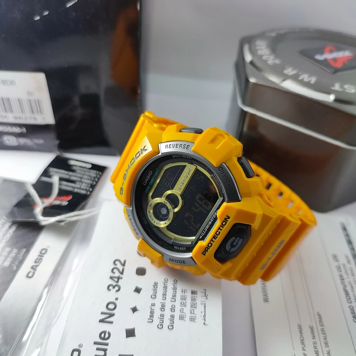 Casio G-SHOCK 3422 Men's XLARGE Yellow G-LIDE Watch GLS-8900-9DR NEW*Fast Ship