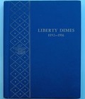 Vintage Whitman 1892-1916 Liberty Head Barber 90% Silver Dimes 9412 Coin Album