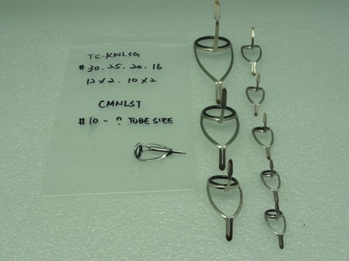NEW K-series TC-KWLSG Spinning Rod SIC Guide #30~10 SET OF 8 with #10 Ring Top - Picture 2 of 11