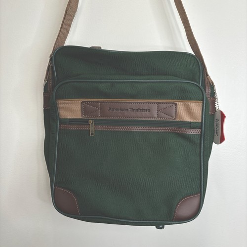 American Tourister Carry On Duffle Bag Green Luggage Tote - Picture 6 of 6