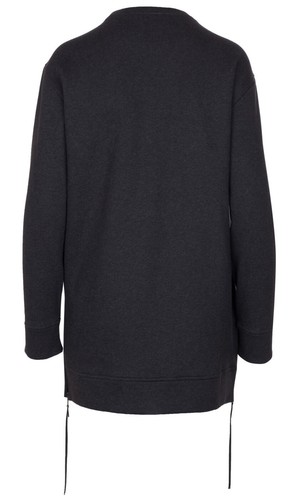 Diesel Black Gold Women's Gray Cotton Oversized 'Febo' Pullover Sweatshirt - ... - Picture 2 of 4
