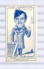 DAVID NIVEN #1 - MOVIE STAR TRADING CARD - 1949 TURF - FREE SHIPPING