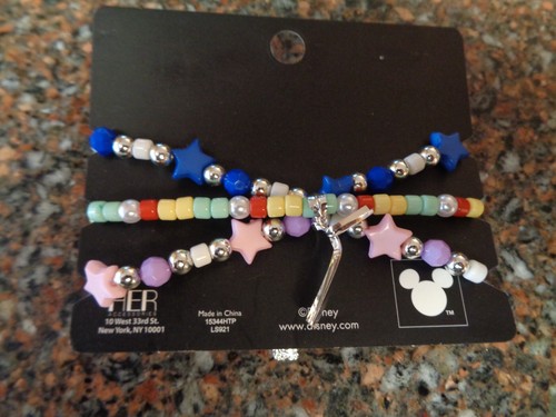Stitch & Friends Bracelet Set of 3 Scrump Angel Beaded Charm Best Friend NWT - Picture 5 of 7
