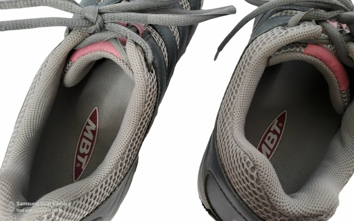 mbt womens rocker bottom athletic sport toning walking shoes size 10-10.5m.