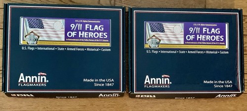 2 ~ 9/11 Flagge der Helden 3 x 5 Fuß Opfer Polizei Feuerwehr Rettungsdienst