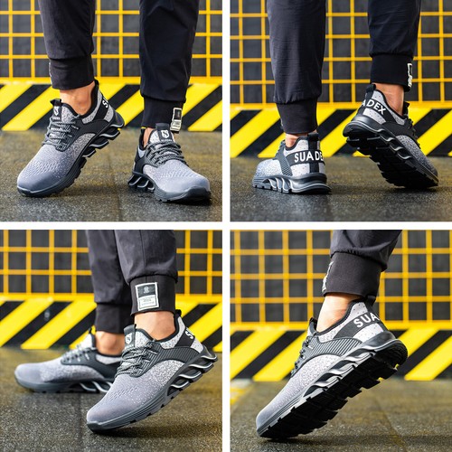 Zapatos de Trabajo SUADEX Hombre y Mujer Ligeros Transpirables Gorra de Acero Zapatos - Imagen 38 de 60
