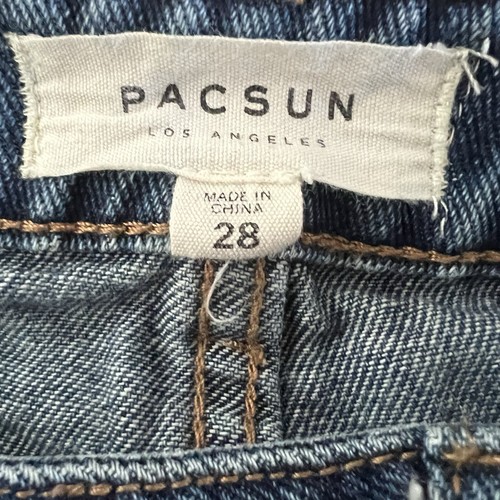 Pacsun Jeansrock seitlich gestreift Mini Jeans Größe 28 - Bild 4 von 4