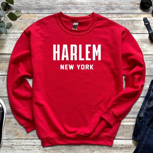 Harlem Sweatshirt | Harlem NYC | Harlem New York Crewneck Sweatshirt - Picture 9 of 11