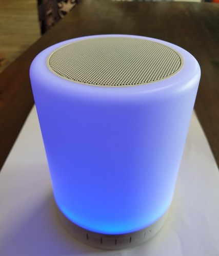 Bluetooth Lighting Speaker- mbiente Lampe & Lautsprecher vereint, buntes Licht - Bild 1 von 7