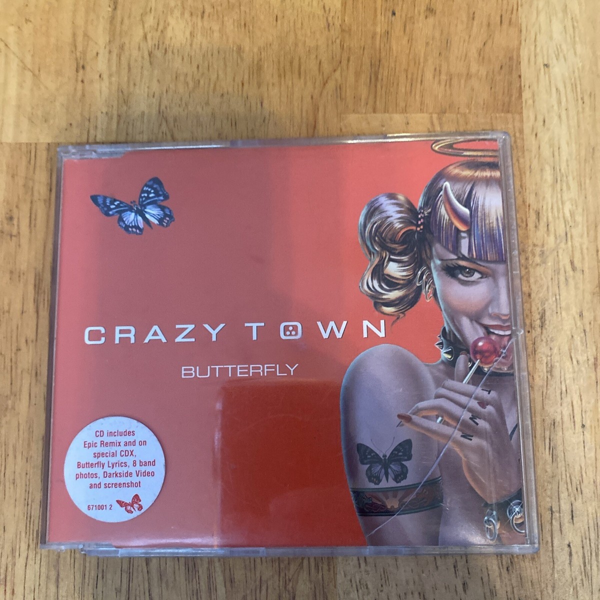 Crazy Town Butterfly US 3 Track + 1 Video Enhanced CD 1999