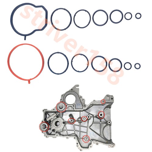 14 Timing Chain Cover Overhaul Gasket Kit For Hyundai Veloster Kia Rio 1.4L 1.6L - Bild 1 von 9