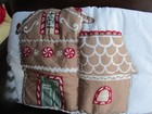 Pottery Barn Kids Christmas Gingerbread Quilt full queen 1 standard sham New