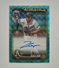 2024 Topps Chrome - Rookie Auto Aqua Wave Ref RA-ZG Zack Gelof 061/199 (AU, RC)