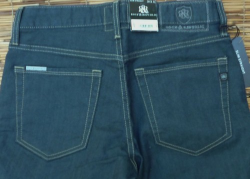 JEANS DENIM ROCK & REPUBLIC UOMO DRITTO FIRMATO FIT MORBIDO RINGSPUN LISTA $88 - Foto 52 di 73