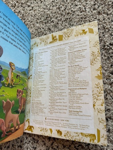 Kleines goldenes Buch Walt Disney LÖWENWACHE PAVIANE! 2017 schwer zu finden! - Bild 6 von 6