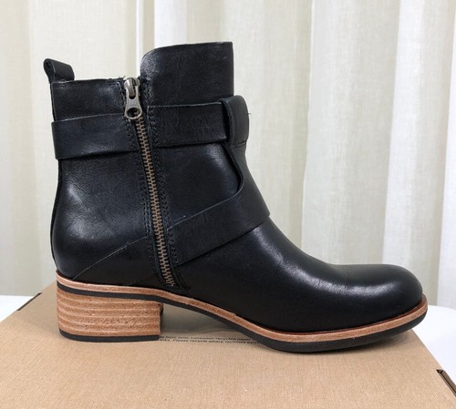 NEU Kork-Ease Carsyn geschnallte Riemen/Reißverschluss Lederstiefel/Seitenreißverschluss US 7,5/38,5 schwarz - Bild 13 von 19