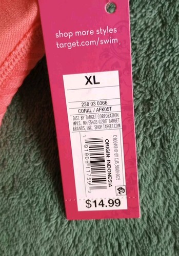 Xhilaration women bra new XL coral - Picture 3 of 4