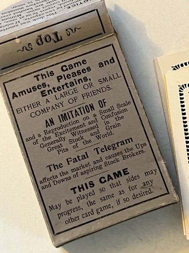 RARE 1800s early 1900s “GAVITTS” STOCK EXCHANGE CARD GAME N.O.S. FULL DECK - Picture 7 of 9