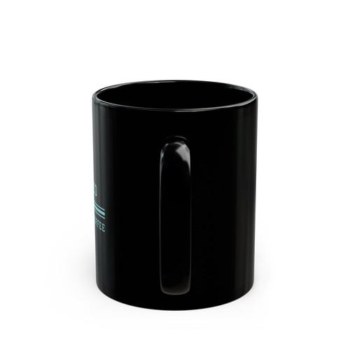Black Mug (11oz, 15oz) Powered by Dop & Coffee (blk) - Picture 5 of 5
