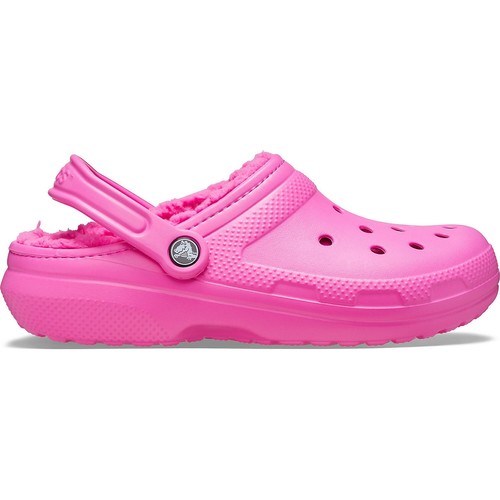Electric pink lined crocs Clearance