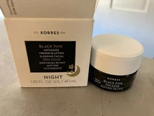 KORRES Black Pine Antiaging Firming & Lifting Sleeping Facial 1.35oz - dmg box
