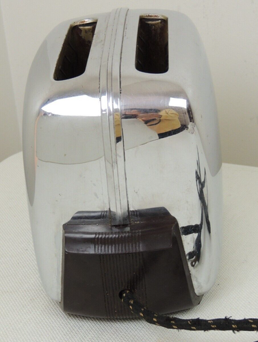 Vintage 1950s TOASTMASTER Toaster Model 1B14 Bakelite Handles Cloth Cord Tested - Picture 5 of 19