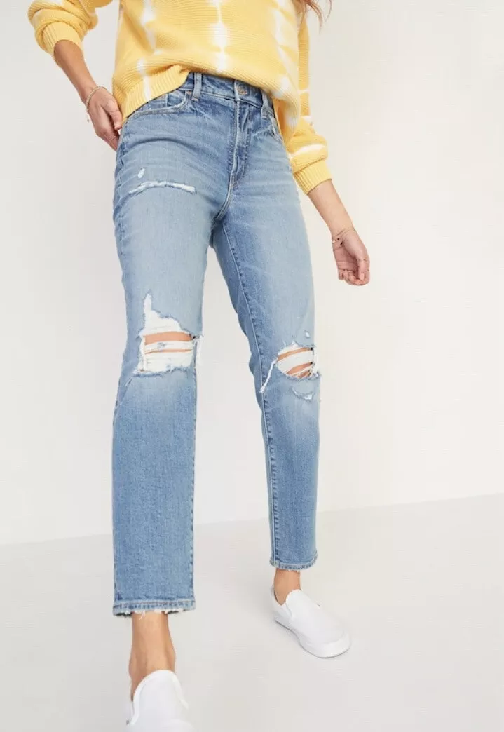 Old navy ripped jeans womens outlet