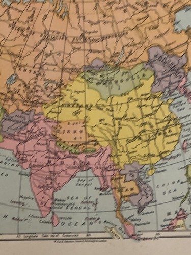 Map 1935: ASIA Original Vintage Print Old Antique Maps #24 - Picture 5 of 12
