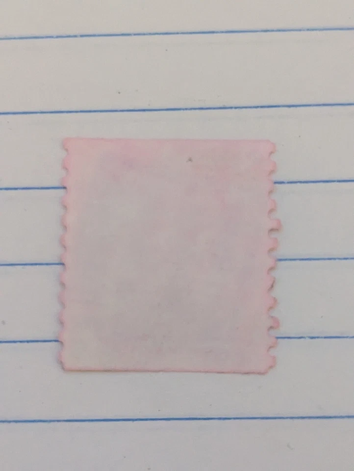 RARO posiblemente único Franklin D Roosevelt sello de 6 centavos color ROSA Foto 2 de 2