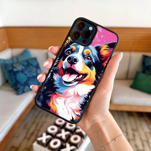 Tough Phone Cover art happy corgi puppy For iPhone 14 15 11 12 13 X XS XR - 第 31/200 張圖片