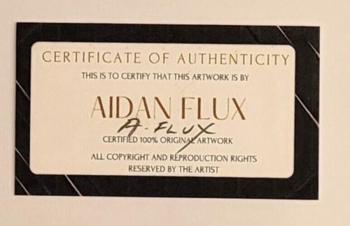 Aidan Flux Pop Art Print Limited Edition (69) Van Gogh Tribute Signed & COA - Picture 2 of 4