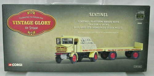Corgi 80002 Sentinel Platform Wagon Trailer & Sacks - Paul Bros Ltd Homepride - Picture 4 of 13