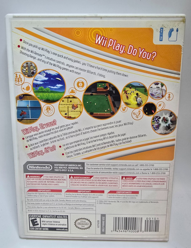Wii Play Game (Nintendo Wii, 2007) Complete CIB - Picture 2 of 4