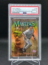 Jay Buhner 1997 Topps Finest RARE REFRACTOR - PSA 10 Gem Mint Pop 1 Card #164