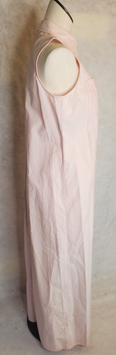 Pink cotton long sheath Dress Lauren Jeans Co. Ralph Lauren sz: M Button Front P - Picture 2 of 6