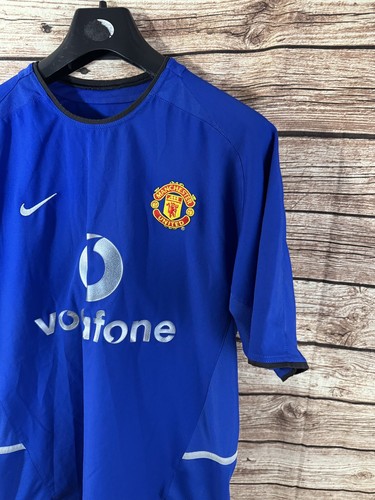 MANCHESTER UNITED 2002/2003 THIRD FOOTBALL SHIRT JERSEY NIKE S - Picture 3 of 7