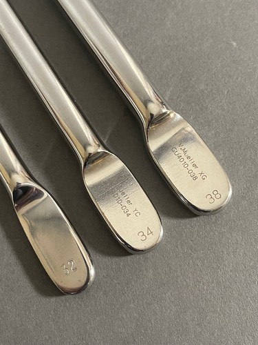 Set of 3 V. Mueller Female Urethral Sounds Set Sz 32, 34, 38 Fr - Picture 2 of 5