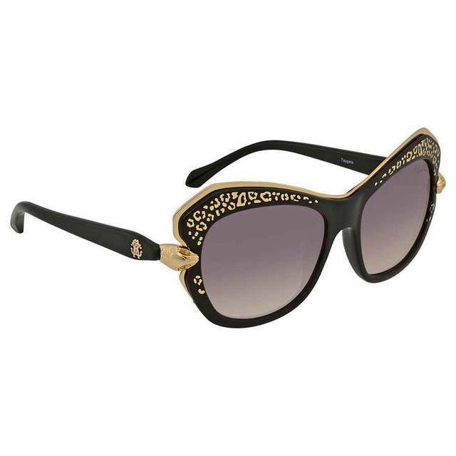 Roberto Cavalli Gradient Smoke Rectangular Sunglasses RC981S TAYGETA TAYGETA 01B