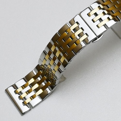 Metall Uhrenarmband Edelstahl robust Stahl Uhrenarmband poliert Armband 18mm-24mm - Bild 5 von 15