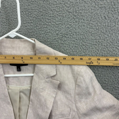 Talbots Blazer Women 16 Plum 100% Linen Jacket Classic Luxury Career Work Blazer - Picture 14 of 15