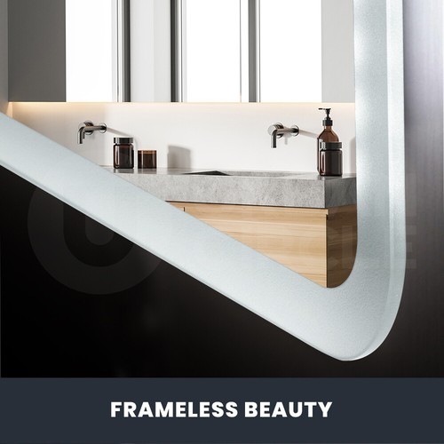 Simplus LED Light Bathroom Mirror Wall Mounted Vanity Makeup Anti-Fog 120x70cm - Picture 6 of 12