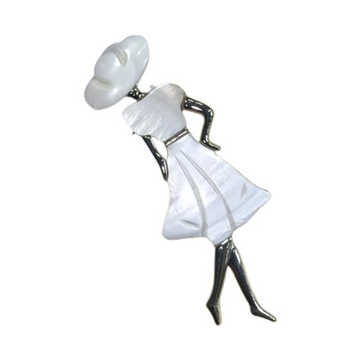 Muschel Ballett Tänzerin Anhänger Damen Mädchen Kleid Tanzen Ballerina Brosche Anstecknadel - Bild 12 von 26