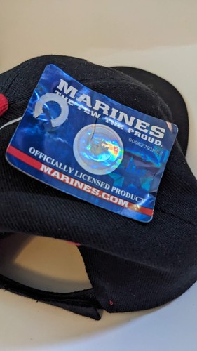 NWT US Marines BASEBALL CAP Defending Freedom Since 1775 Black Hat USMC Licensed - Picture 7 of 10