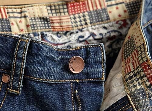 Herren Jeansshorts Distressed Ripped Denim Shorts Classic Straight kurze Jeans - Bild 8 von 54